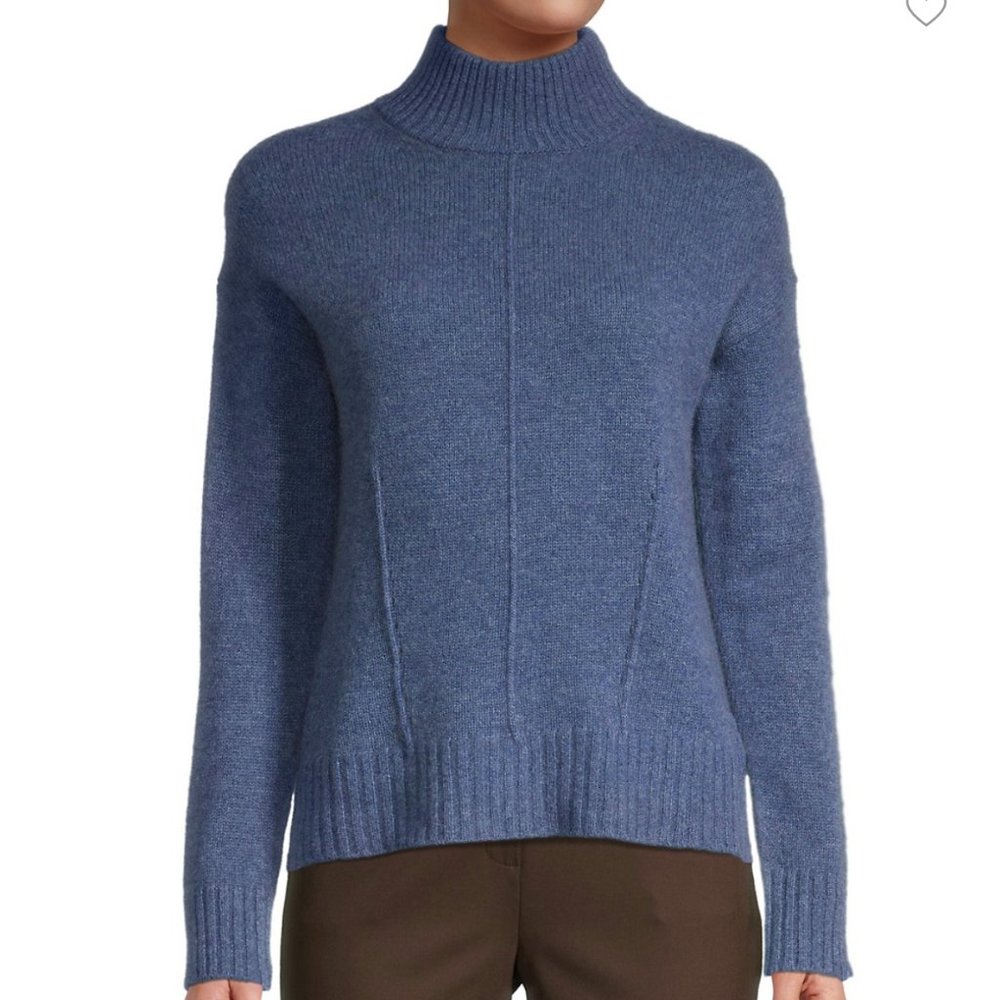 saks cashmere sweater blue